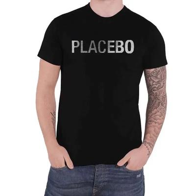 Placebo T Shirt Glitch Band Logo New Black Size Xl