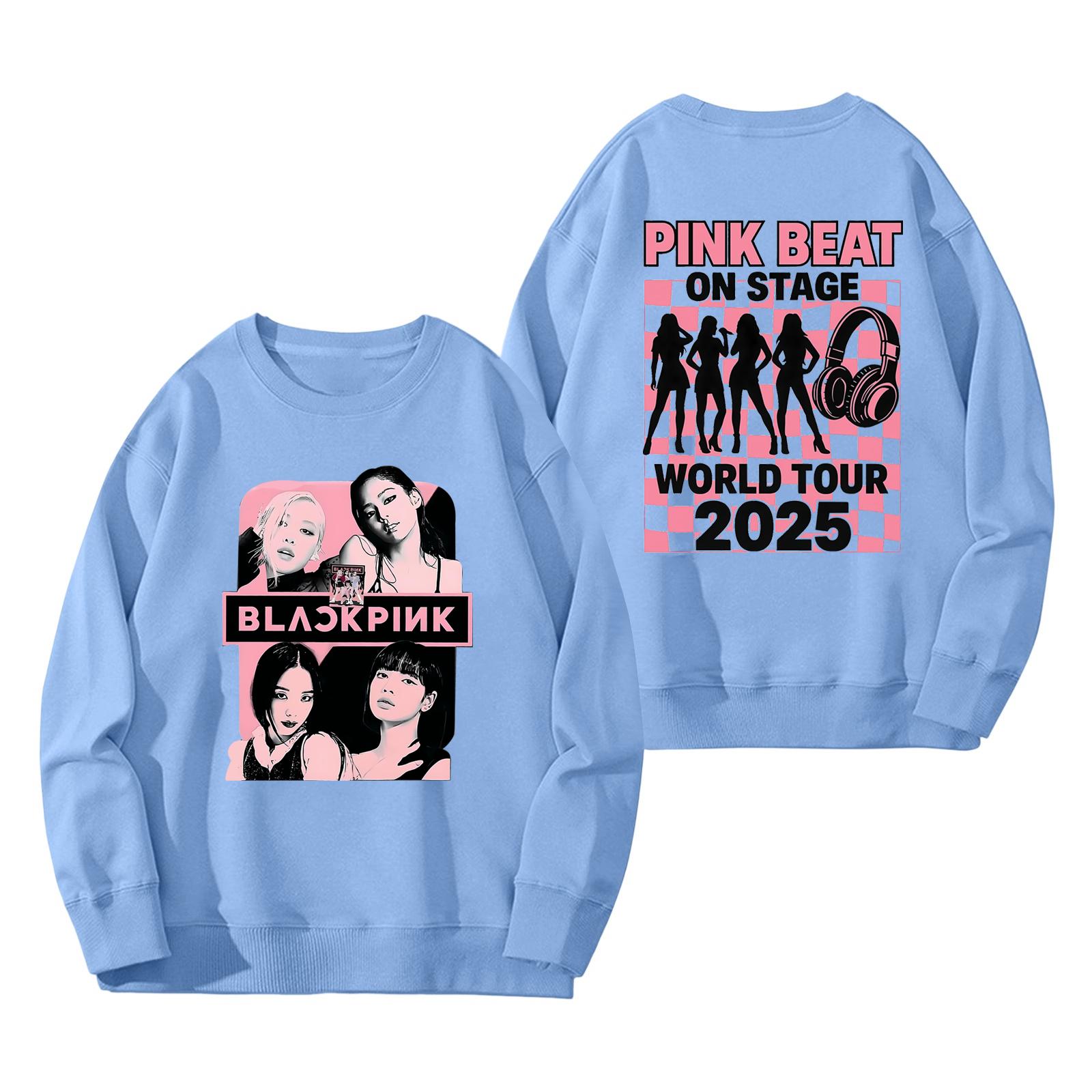 

Жіночий модний та повсякденний світшот з довгим рукавом, круглим вирізом та принтом XL