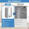 Stainless Steel Bathroom Shampoo Dispenser 500/800/1000ml Shower Gel Storage Bottle  Kitchen