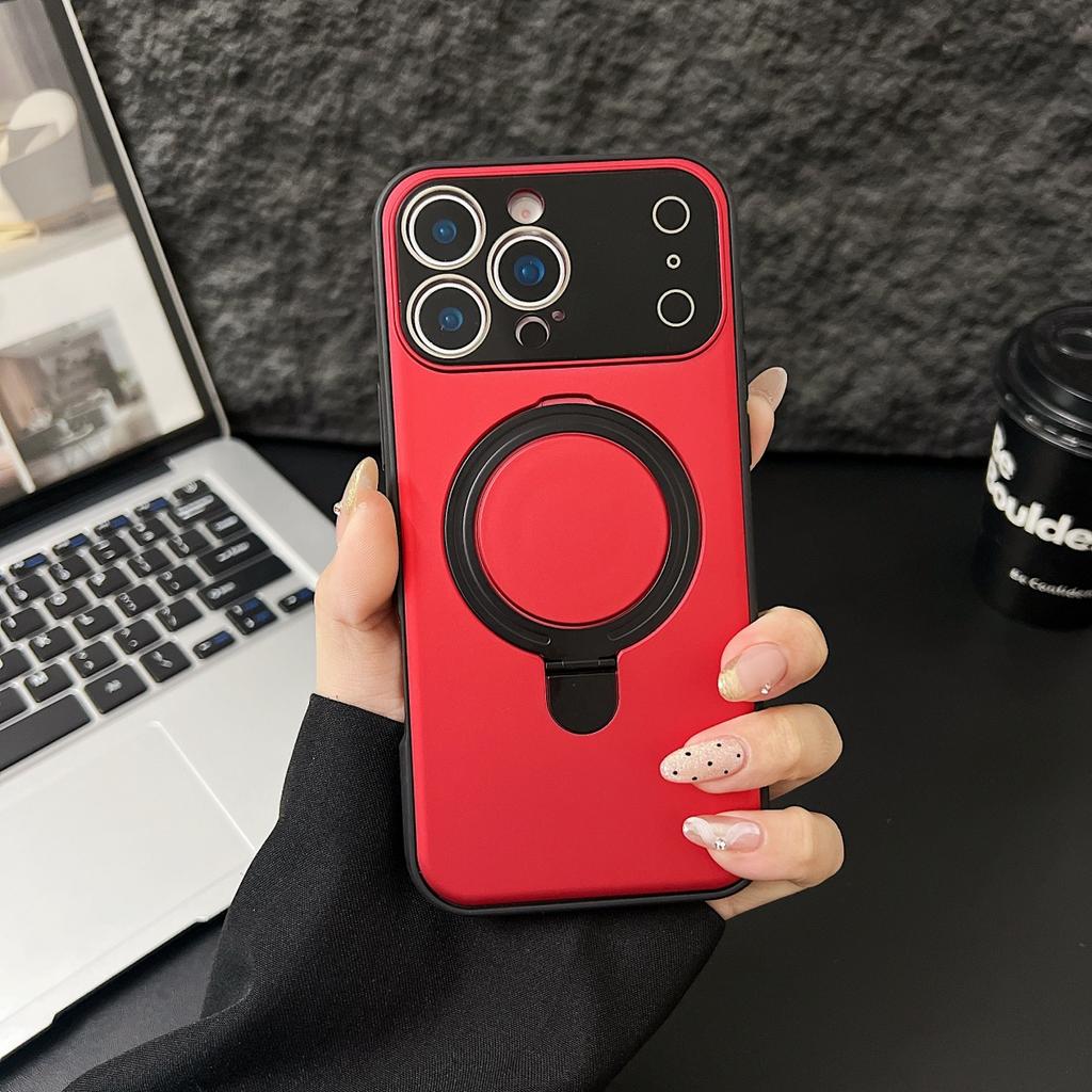 Rotate Stand Holder For Magsafe Phone Case For iPhone 17 Air 16 E 15 14 Plus 13 12 11 Pro Max Magnetic Bracket Anti-fall Cover