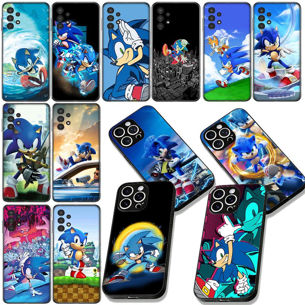 Hedgehog Cartoon S-Sonics Anime Cover for Samsung Galaxy A06 A05 A14 A50 A51 A52 A12 A13 A23 A70 A07 A25 A26 A72 A56 Phone Case