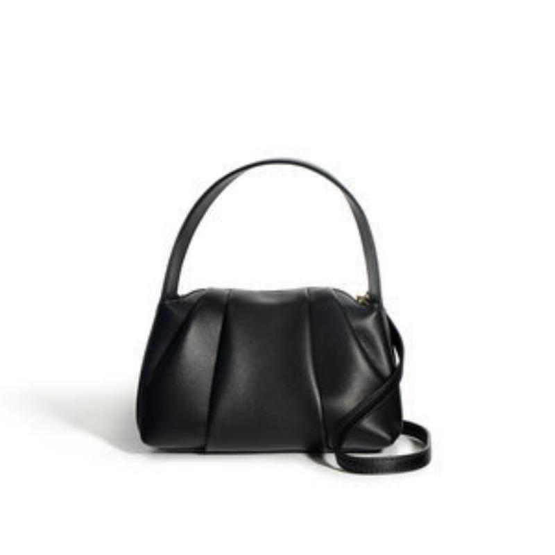 

Маленькая и изысканная сумка Niche Design, плиссированная сумка Cloud Foreskin на одно плечо для женщин чёрный