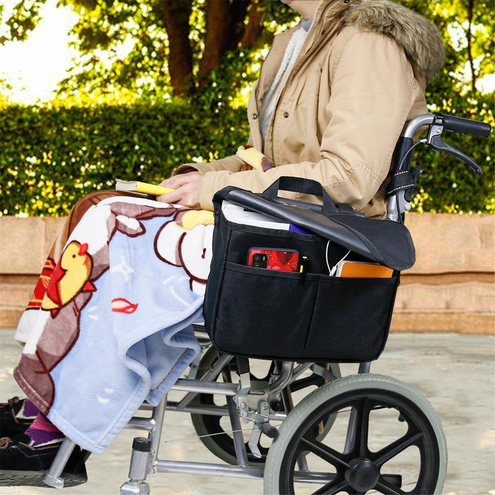 Waterproof Wheelchair Bag Durable Walker Pouch Outdoor Storage Walker Organizer Pouch  For Scooter