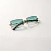 4-piece Set of Frameless Square Stylish Glasses for Women Women Cut Edge Design Suitable for Stylish Accessories and Casual Wear