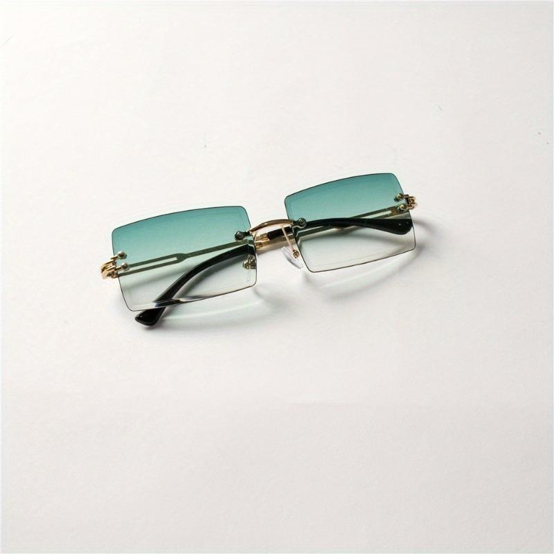 4-piece Set of Frameless Square Stylish Glasses for Women Women Cut Edge Design Suitable for Stylish Accessories and Casual Wear