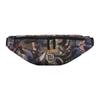 Floral Print Nylon Waist Bag Unisex Bags Black DR0497-045