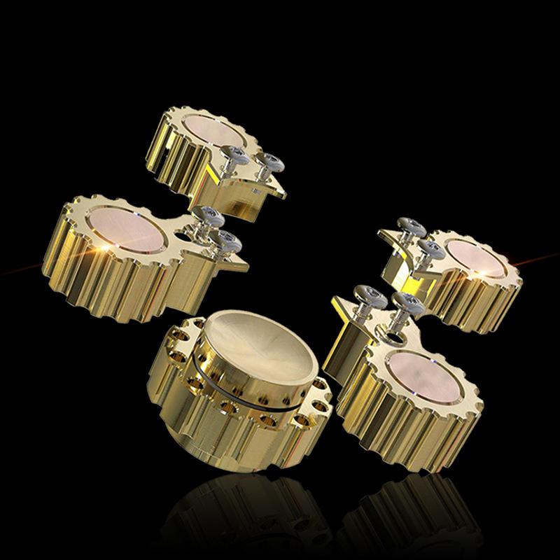 SCIONE Prstový gyroskop Čtyřstupňové ozubené soukolí Turbína Čistá měď Prstový gyroskop Ozubené kolo Parní turbína Odnímatelný gyroskop Dekompresní artefakt