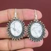Howlite Earring Genuine Gemstone Earring 925 Sterling Silver Earrings Dangle Earring Handmade Silver Jewelry Gifts For Women Howlite Jewelry