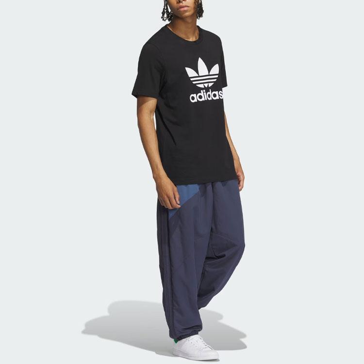 adidas Originals Toc Woven Pants Three Stripes Color Block Sports Long Pants Men Bottoms Dark-Blue IN1008