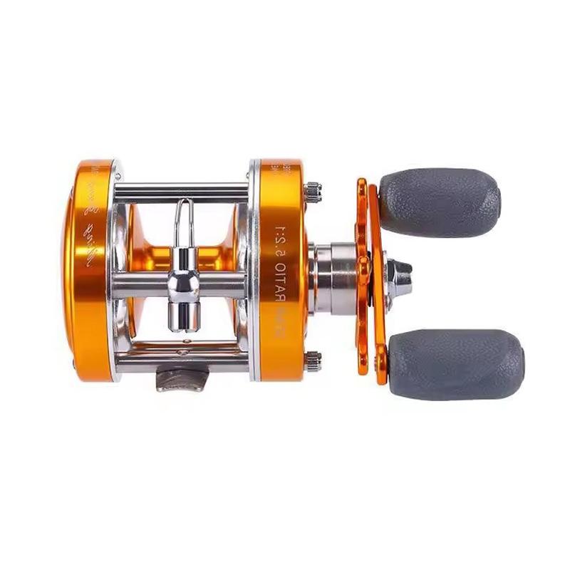 Left and Right Handsmetal Bearing Spinning FishingReel Speed5.2:1Double Brakes  Powerful Reel Saltwater Fresh Water Drag