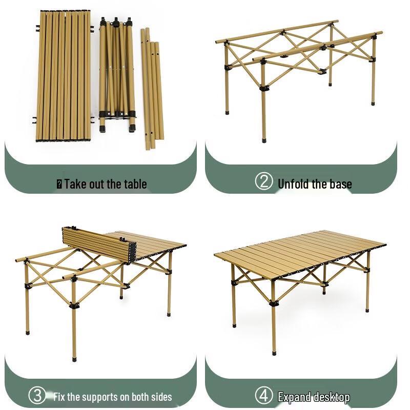 Airedy Outdoor Folding Picnic Table and Chair Set