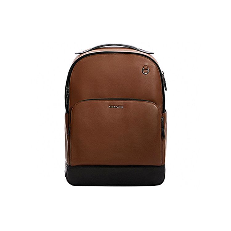 

Coach Graham Leather Casual Backpack Men Backpack Brown C2934-QBSD Basic Set (Bag+Dust Bag)