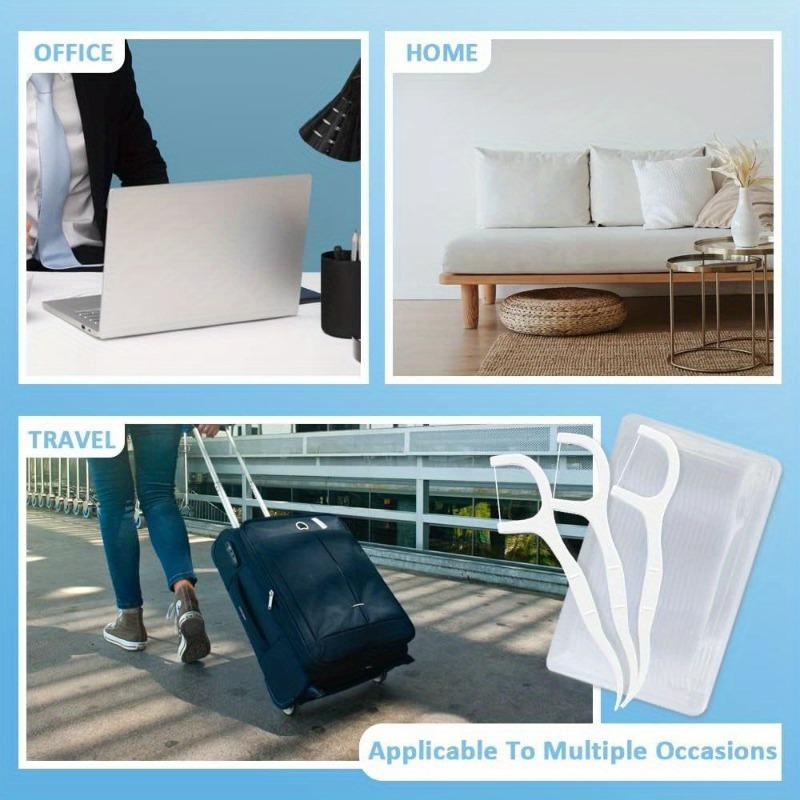 1PACK/50pcs Travel Floss Box, High Toughness Floss Pick, Odorless Floss, Toothpick, Floss Pick, Toothpick Stick, Floss Box