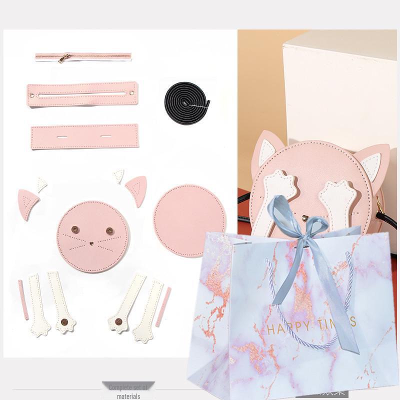 

«Корейская сумка-кошечка ручной работы для студентов – милый подарок для девушки»