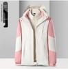 Unisex 3-in-1 Fleece-Lined Jacket Set, Detachable and Customizable with Logo