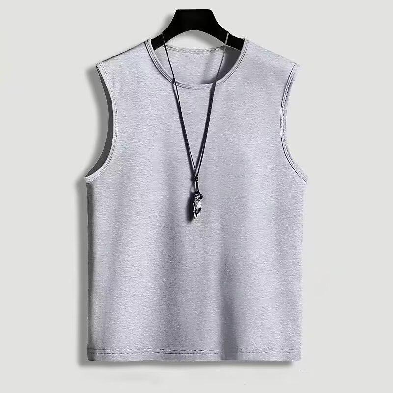 

Мужской модный летний спортивный жилет без рукавов - повседневный свободный крой для студентов и мальчиков M