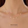 925 Sterling Silver Zircon Water Drop Clavicle Necklace - Sparkling Star-Inspired Choker for Women