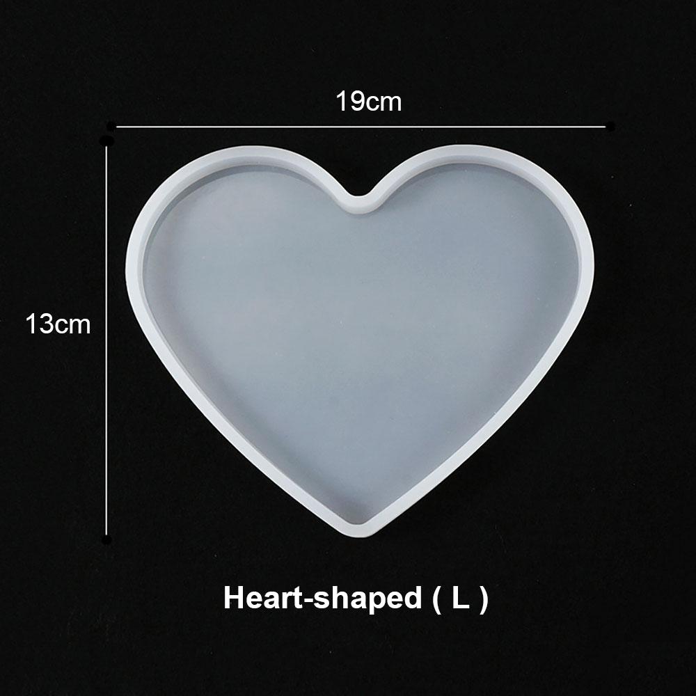 Silicone for DIY Coaster Resin Epoxy Mold Cup Mat Tray Tea Coaster Resin Molds Silicone Wine Glass Coasters Clay Plate Mould