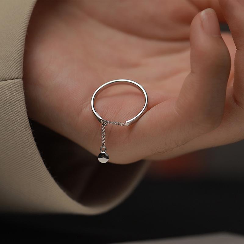 Simple Ring Finger Chain Tassels Ring Adjustable Circle For Women Girl Party Jewelry Gift Jewelry Accessories