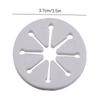 7Pcs Sock Clips Sock Holder Rings Organizers Sorters Locks Clips Clothes Pegs For Home Laundry White
