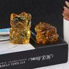 Chinese Yellow  Feng Shui Lucky Cat Fortune Frog Gift Home Decorations