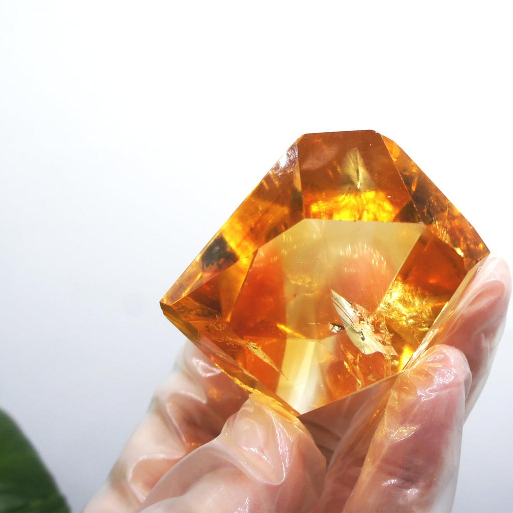 Citrine Natural Quartz Carefully Mineral Feng Good Decorative New Ornament [TANAKA YA] Crystal, Selected, High-Quality, Fortune-Bringing,
