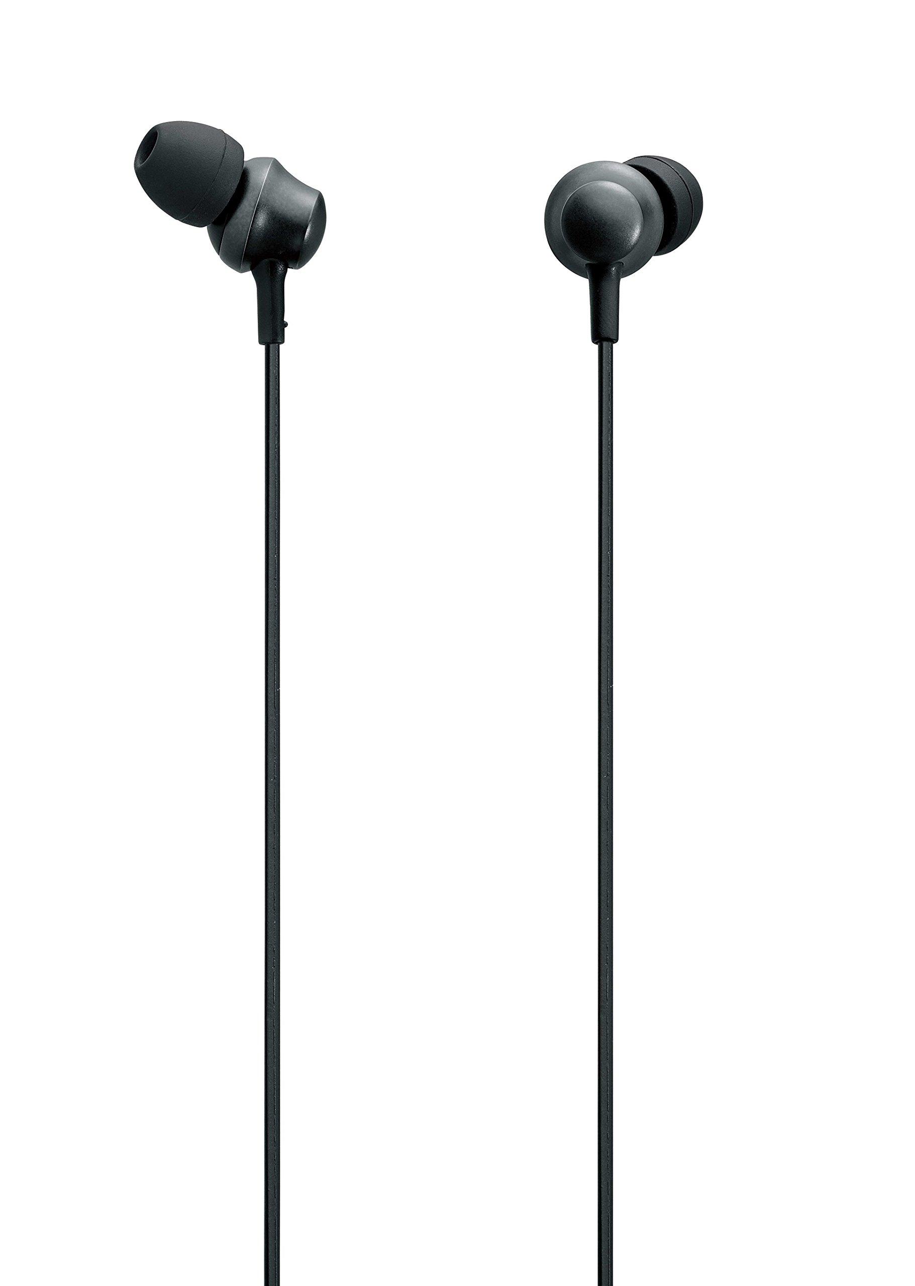 

Panasonic In-Ear Earphones, Smartphone/iPhone Compatible, Black, RP-TCM360-K