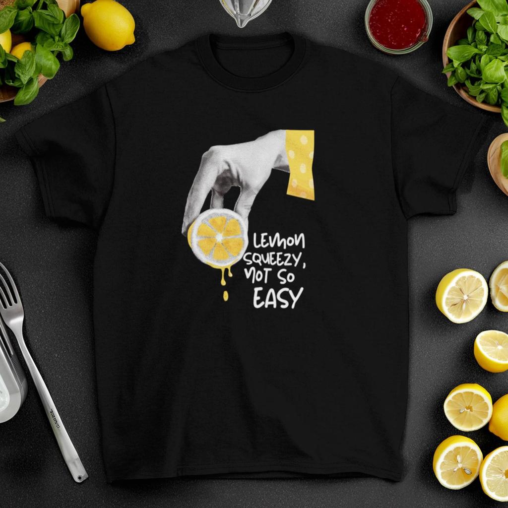 Lemon Squeezy T-Shirt: Funny Citrus Graphic, Unisex Cotton Tee