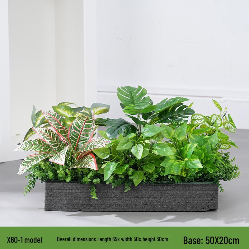 Green Plant Artificial Flower Arrangement for Indoor/Outdoor Landscaping