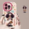 Silicone Cartoon Girl Phone Case For iPhone 11 Funda iPhone 13 14 15 12 16 Pro Max XR X Xs 7 8 Plus 6 SE 15pro 13pro 16pro Cover