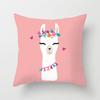 Cute Cartoon Alpaca Cushion Cover Creative Alpaca Printed Decorative Pillow Cover Alpaca Pillow Cover Sofa