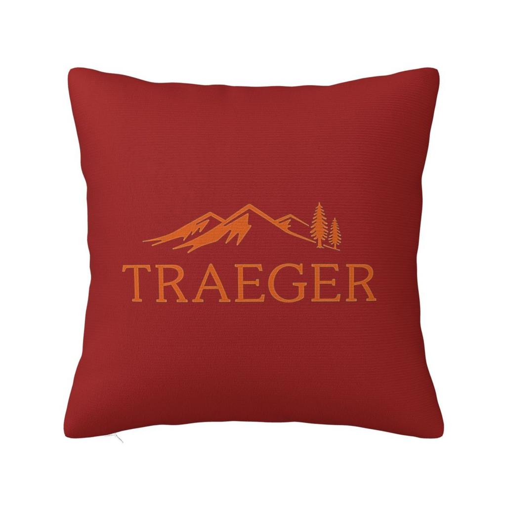 Traeger Pellet Grill Smoke BBQ Essential Square Pillowcase Cushion Cover Pillow Case Throw Pillow Cover for Home Bedroom Car