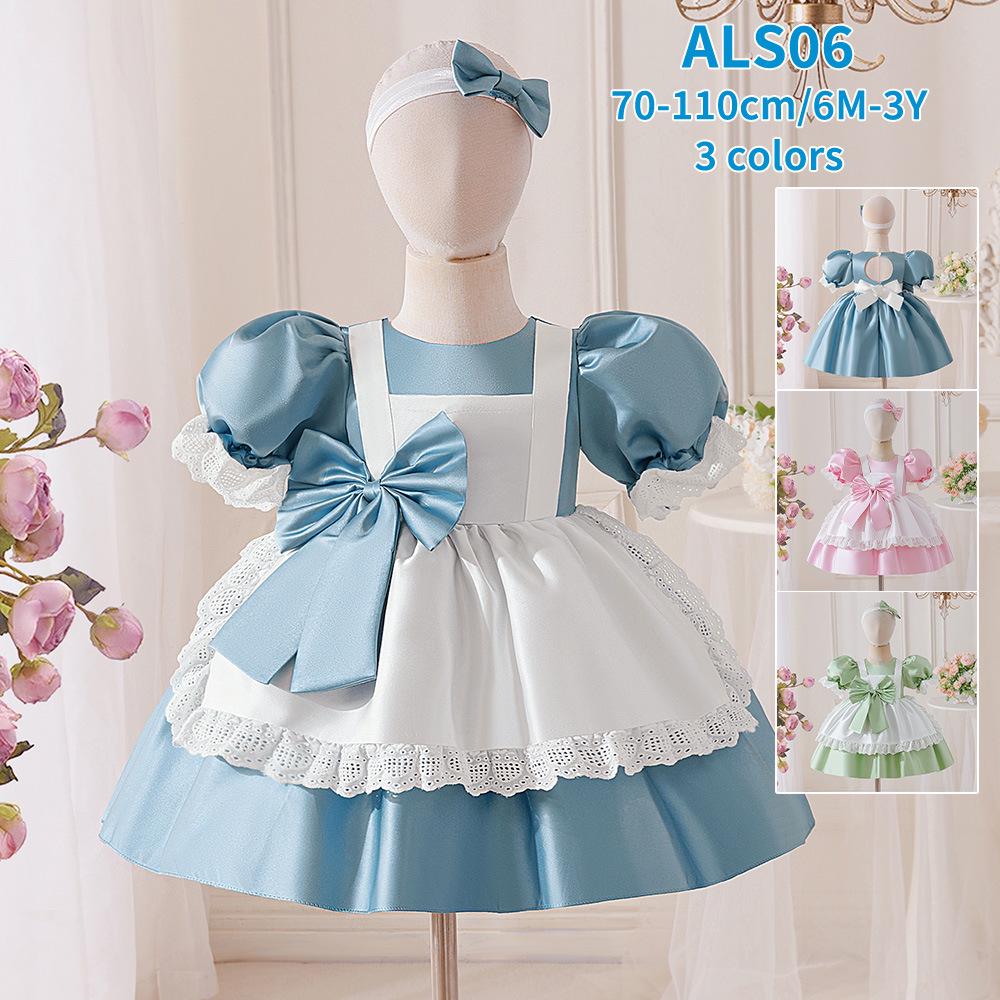 Queen of Hearts Girls’ Cosplay Dress for Alice In Wonderland Role-Playing