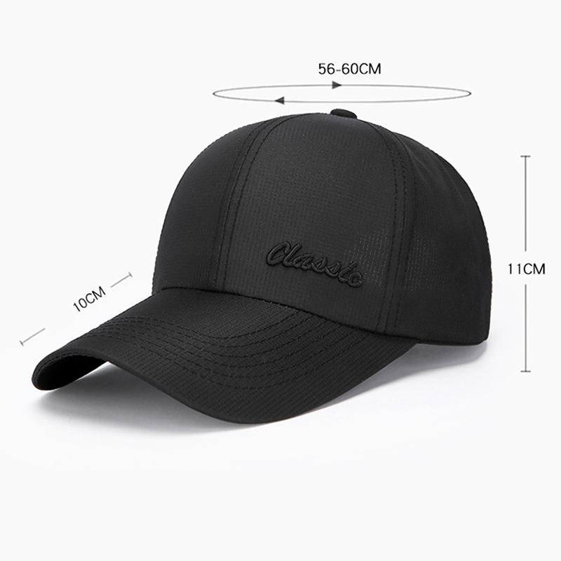 Spring Autumn Men's Embroidered Letter Baseball Cap Middle-Aged Sun Hat Outdoor Sports Visor Hats Fishing Hat Peak Cap