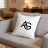 Ag Jeans Cushion Cover Anti-Dust Mite Short Plush Pillowcase - Invisible Zipper Silky Soft Sofa Cushion Cover