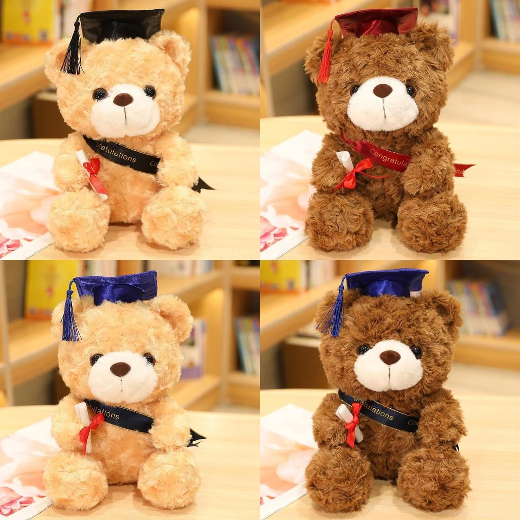 Doc Hat Teddy Bear Plush Toy Cartoon Stuffed Animal Doll Decoration Gift Kids