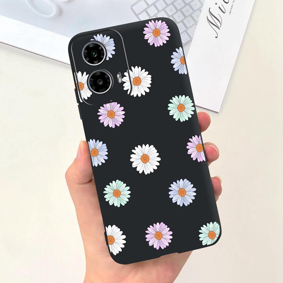 2024 New Fashion Case For Motorola Moto G24 G34 Black Silicon Soft Protective Back Cover For Moto G24 G34 4G 5G Phone Cases