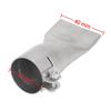 2Pcs Stainless Steel Welding Nozzle 40mm Tubular Hot Air Tool Nozzle Flat Mouth Plastic Welding Nozzle Welding PP PVC Plastic