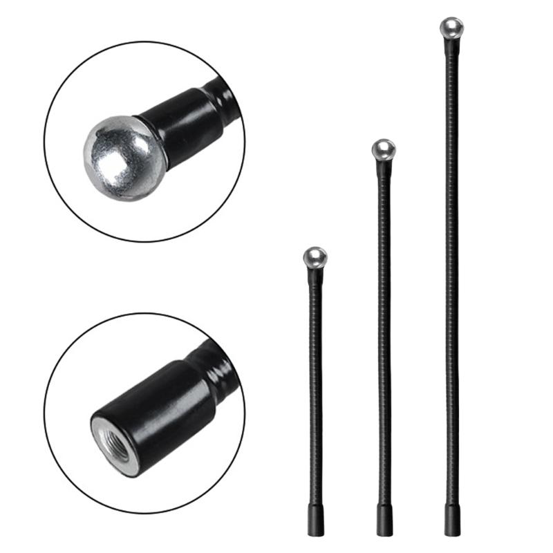 Filettatura Femmina da 1/4 di Pollice a Testa Sferica da 17,4 mm Tubo Flessibile Metallico per Treppiede Supporto per Telefono Tablet Braccio Flessibile con Denti da 1/4
