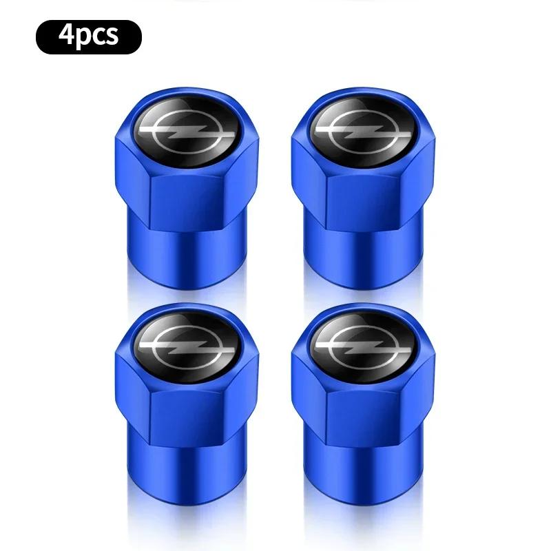 4PCS Car Wheel Tire Valve Caps Tyre Rim Stem Covers For Opel Astra Insignia Corsa Zafira Meriva Mokka Vivaro Vectra Accessories Us9
