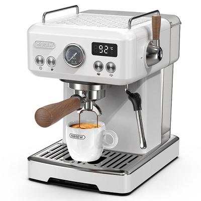 Hibrew H10 Plus Semi Automatic Espresso Coffee Machine With Hot And Cold Extraction,1.8L Water Tank,20 Bar Pressure White