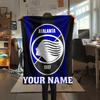 1PC Custom Name Atalanta BC Patterned Flannel Blanket Suitable For All Seasons for Home Decor Warmth and Comfort Gifts Holiday Present