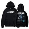 Herbst und Winter Pullover Langarm Locker Weich Sweatshirt Streetwear Mantel Gorillaz Druck Damen und Herren Hoode
