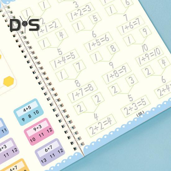 Cvičný sešit pro psaní rukou pro děti, kouzelný drážkovaný psací sešit, opakovaně použitelný pracovní sešit pro psaní, mateřská škola, předškolní potřeby pro děti