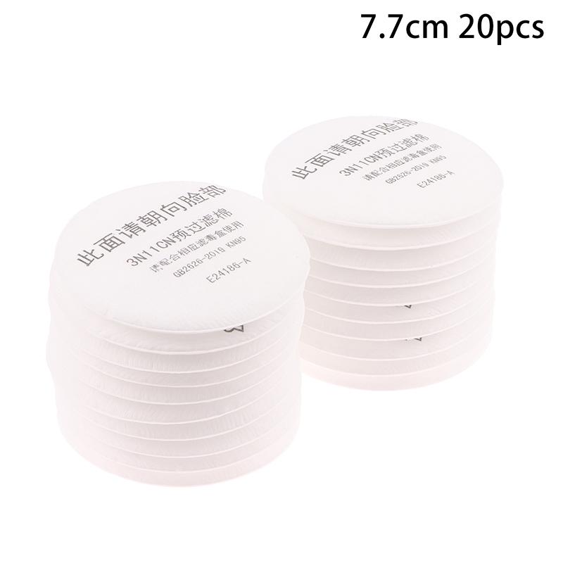 

20 шт. Хлопковый фильтр 3N11 77/88 мм Применяется к пылезащитной маске, противогазу, используется для украшения дома, полировки, покраски, горнодобывающей промышленности, столярных работ 77mm