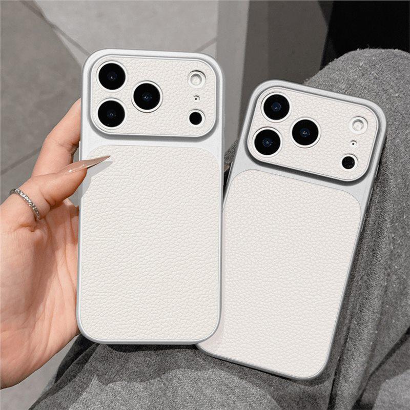 iPhone 17 Large Window Frosted Texture Soft Shell Case - Compatible with Apple 16/15/14 Pro Max, Drop-Proof