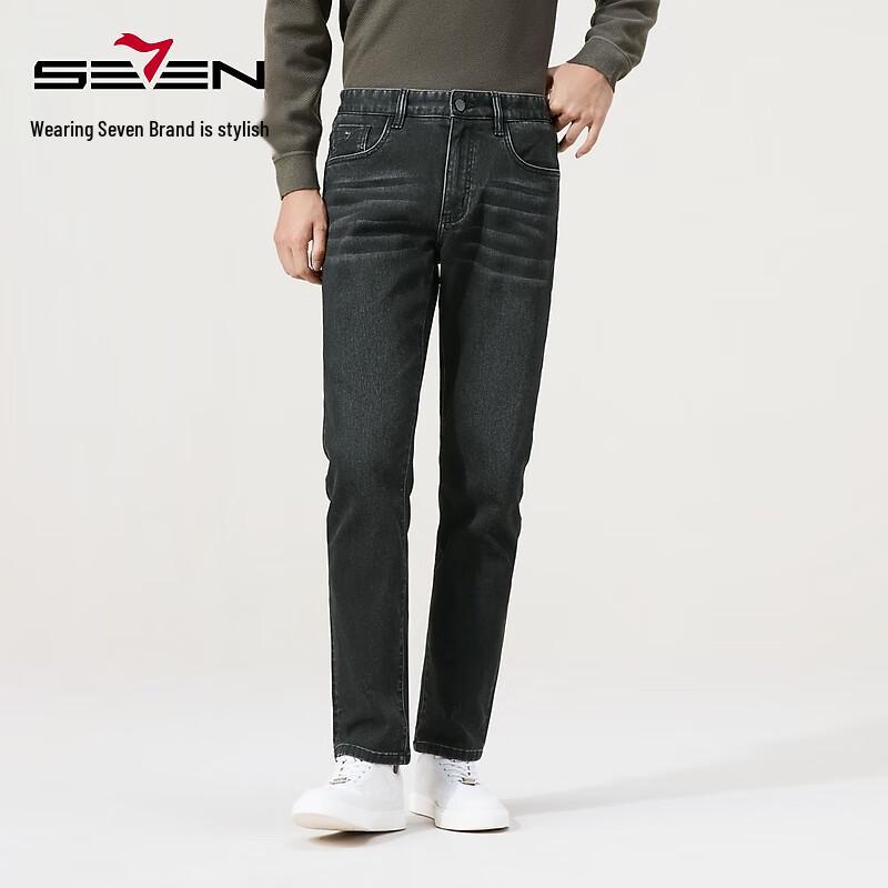 

Seven Brand Мужские джинсы прямого кроя из теплого денима Hot Lava 35