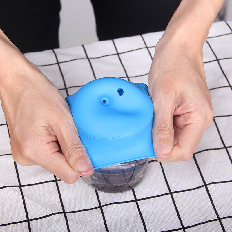 1шт силиконовый чехол для стакана с отверстием для соломинки — фото 10