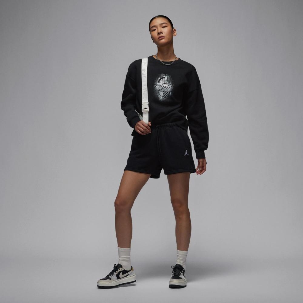 Jordan Women J Brk Ft Short 010blk Wht hJ1366