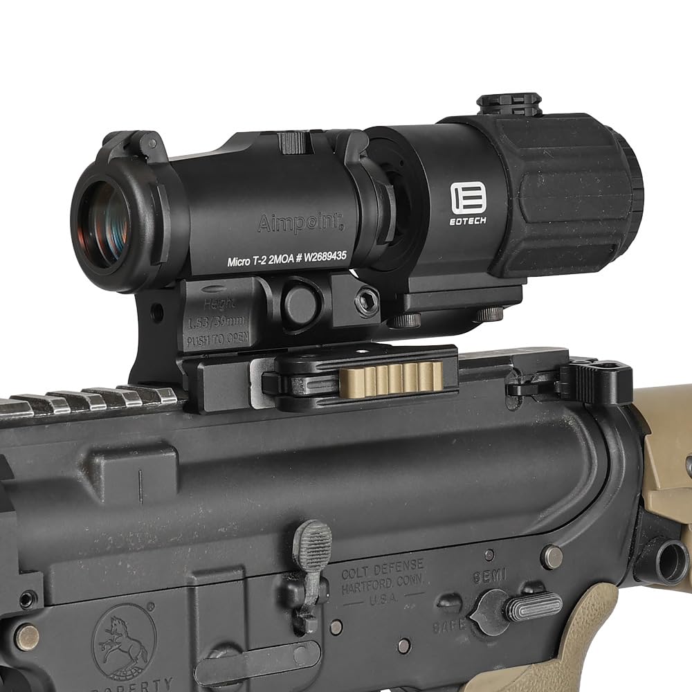 Ryohin Buhin Micro Dot Sight & Hybrid Mount for G33/G43, Evolution Gear SPUHR RDF-20153KE, 1.53" Replica, Hard Anodized 6068 Aluminum, Black